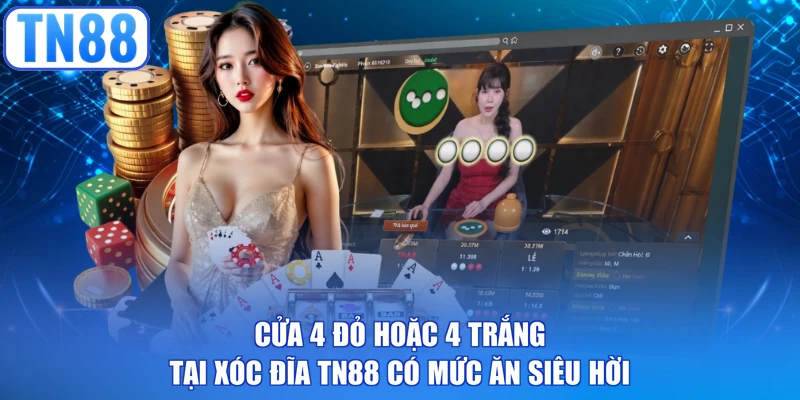 Cửa 4 đỏ hoặc 4 trắng tại xóc đĩa TN88 có mức ăn siêu hời