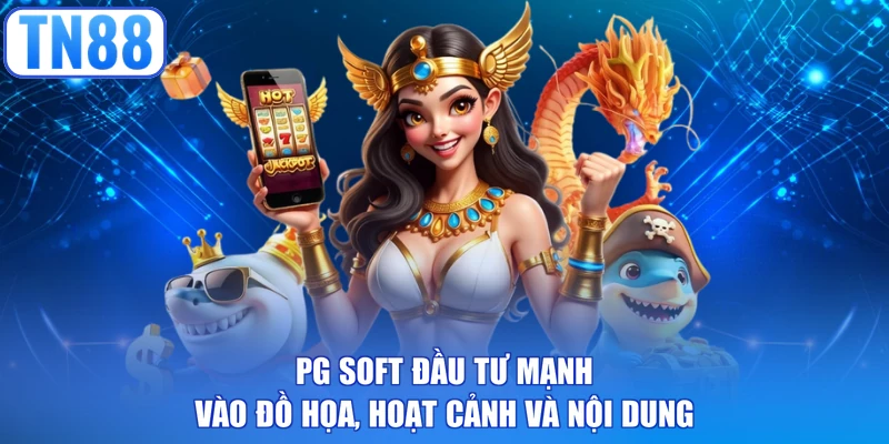 PG Soft đầu tư mạnh vào đồ họa, hoạt cảnh và nội dung