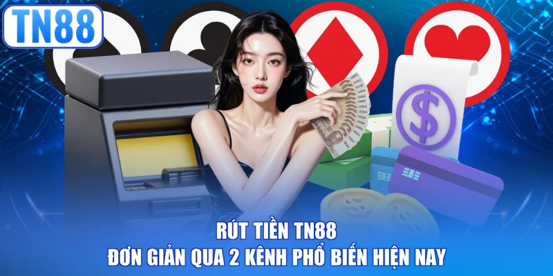 Rút tiền TN88 đơn giản qua 2 kênh phổ biến hiện nay